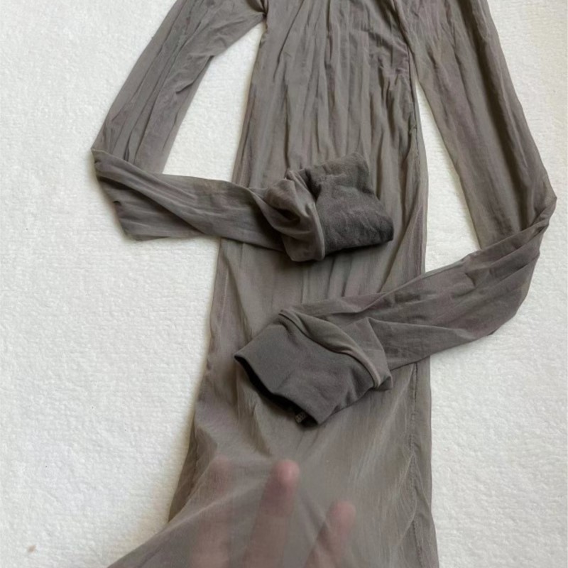 ชุดบอดี้สูทซีทรูเนื้อเนียนเซ็ก - Sexy Mesh Sheer Bodycon Dress บทวิจารณ์และราคา